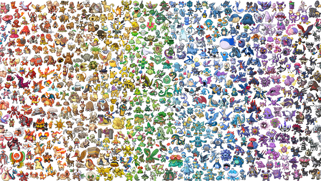 background image of lots of pokemon